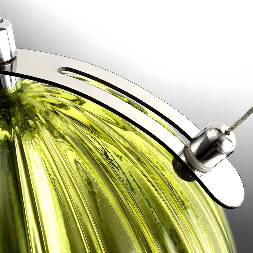 Glass Cup Flower Bud Pendant Light - Height Adjustable Nordic Design