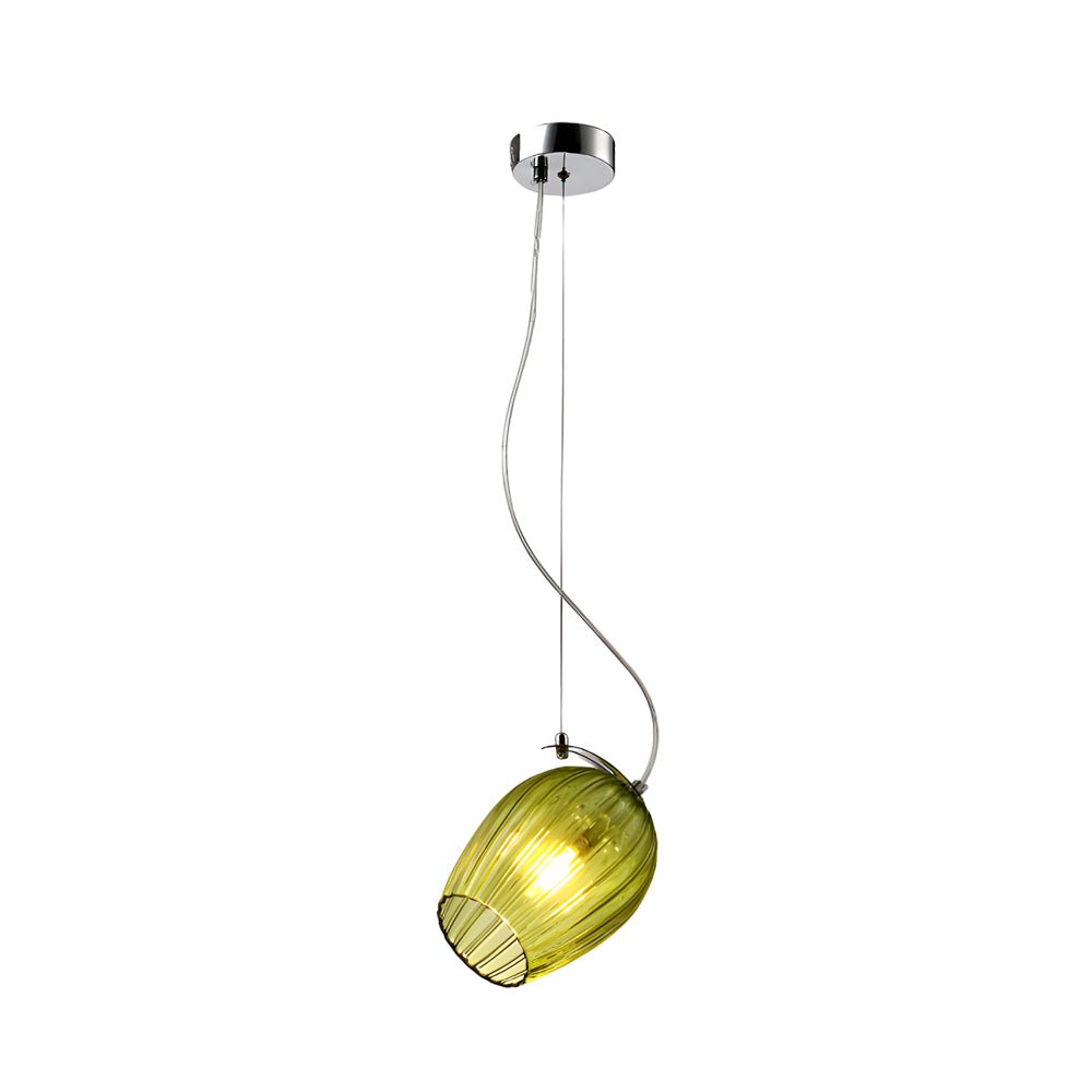 Glass Cup Flower Bud Pendant Light - Height Adjustable Nordic Design