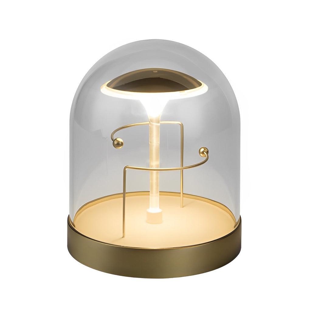 Glass Dome LED Fairy Tale Table Lamp - Decorative Night Light for Home Decor, Unique Gifts, and Bedroom Accent