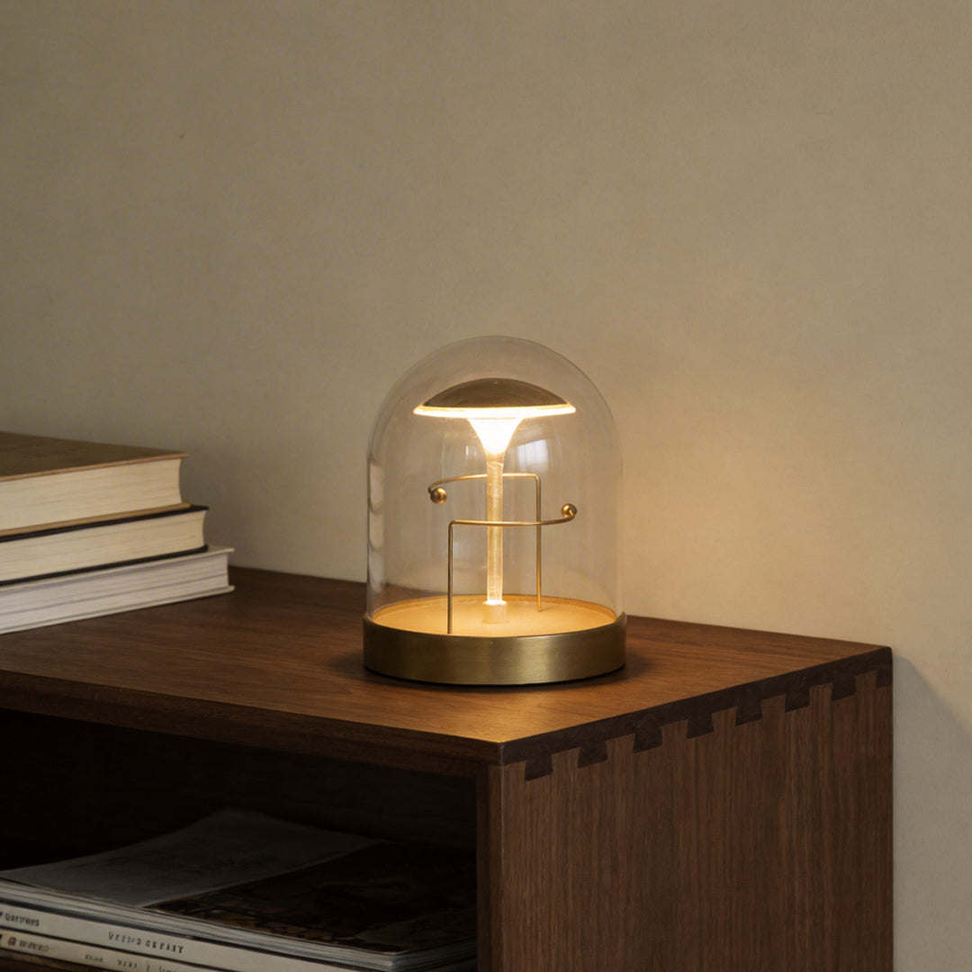 Glass Dome LED Fairy Tale Table Lamp - Decorative Night Light for Home Decor, Unique Gifts, and Bedroom Accent