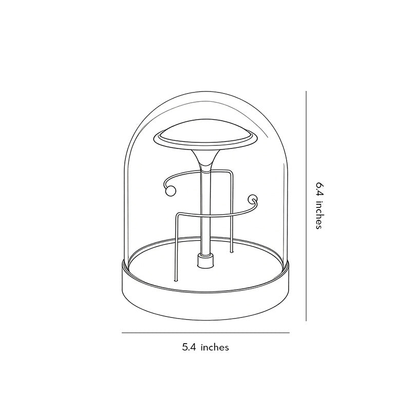 Glass Dome LED Fairy Tale Table Lamp - Decorative Night Light for Home Decor, Unique Gifts, and Bedroom Accent