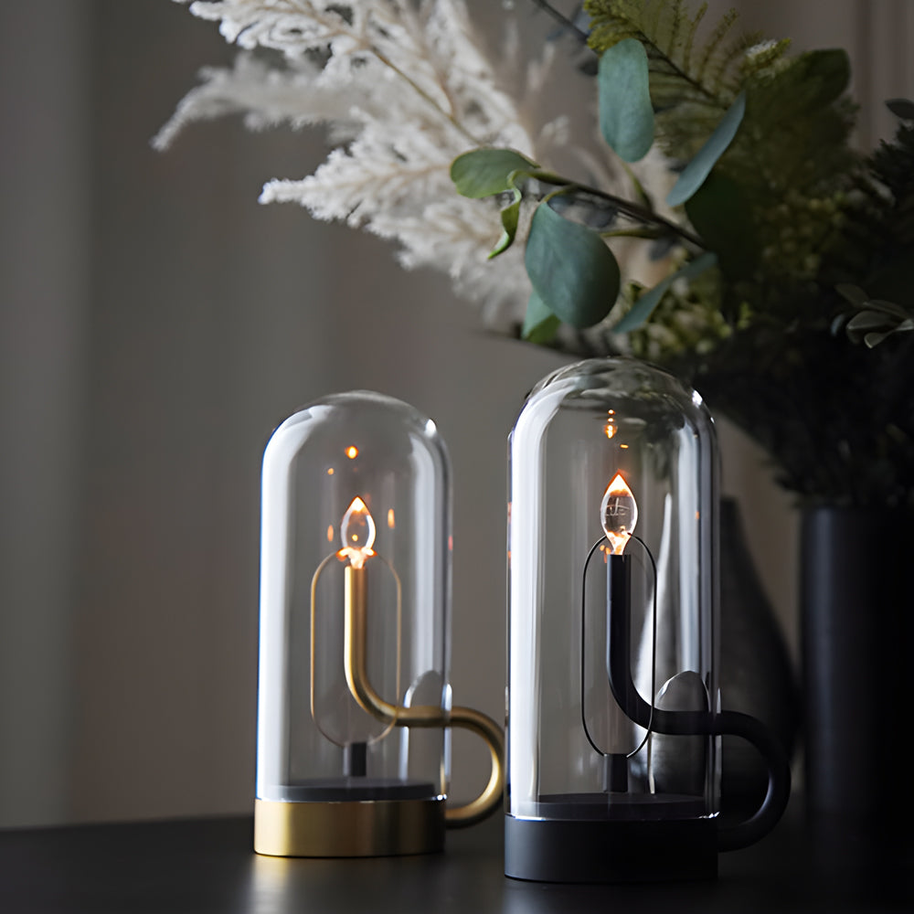 Glass Dome LED Candle Table Light - Ambient Atmosphere Decor

Illuminate your space with our Glass Dome LED Candle Table Light, designed to create a cozy and inviting atmosphere. Perfect for home decor, this elegant candle substitute features realistic fl