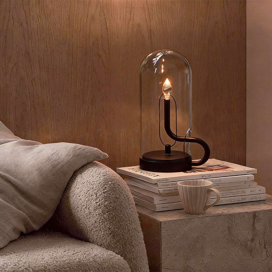 Glass Dome LED Candle Table Light - Ambient Atmosphere Decor

Illuminate your space with our Glass Dome LED Candle Table Light, designed to create a cozy and inviting atmosphere. Perfect for home decor, this elegant candle substitute features realistic fl