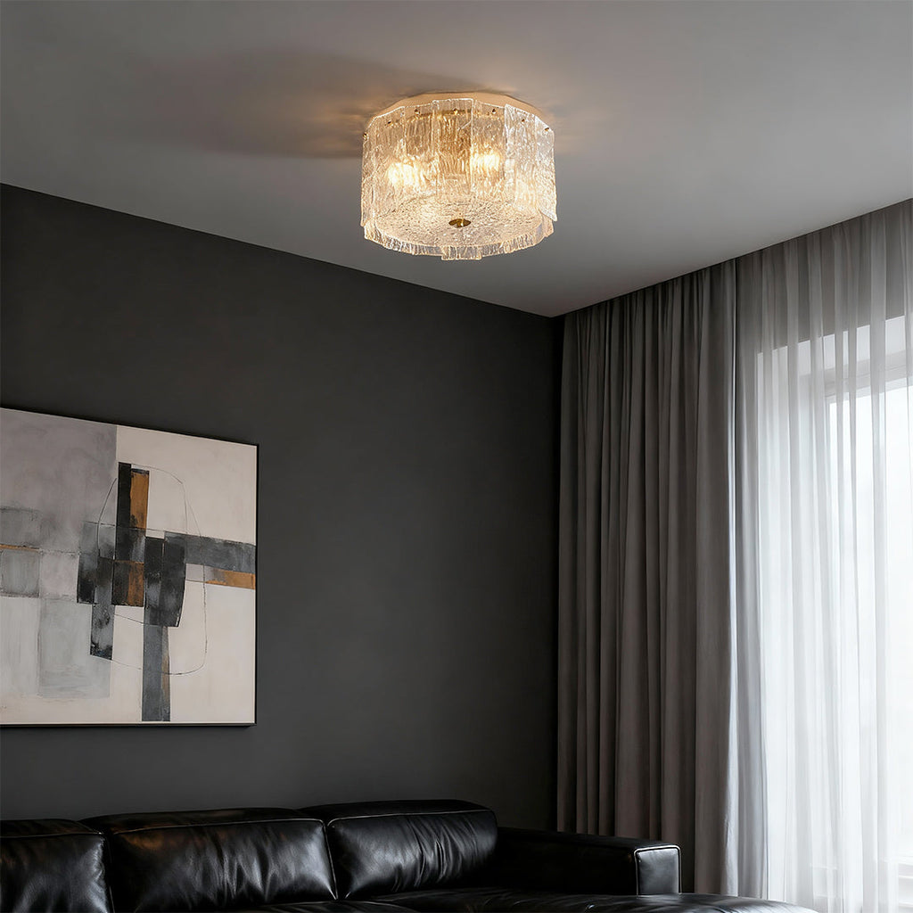 Luxury Copper Flush Mount Ceiling Light Fixture