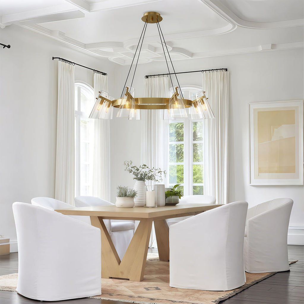 Modern Copper Ceiling Light Chandelier - Simple Elegance