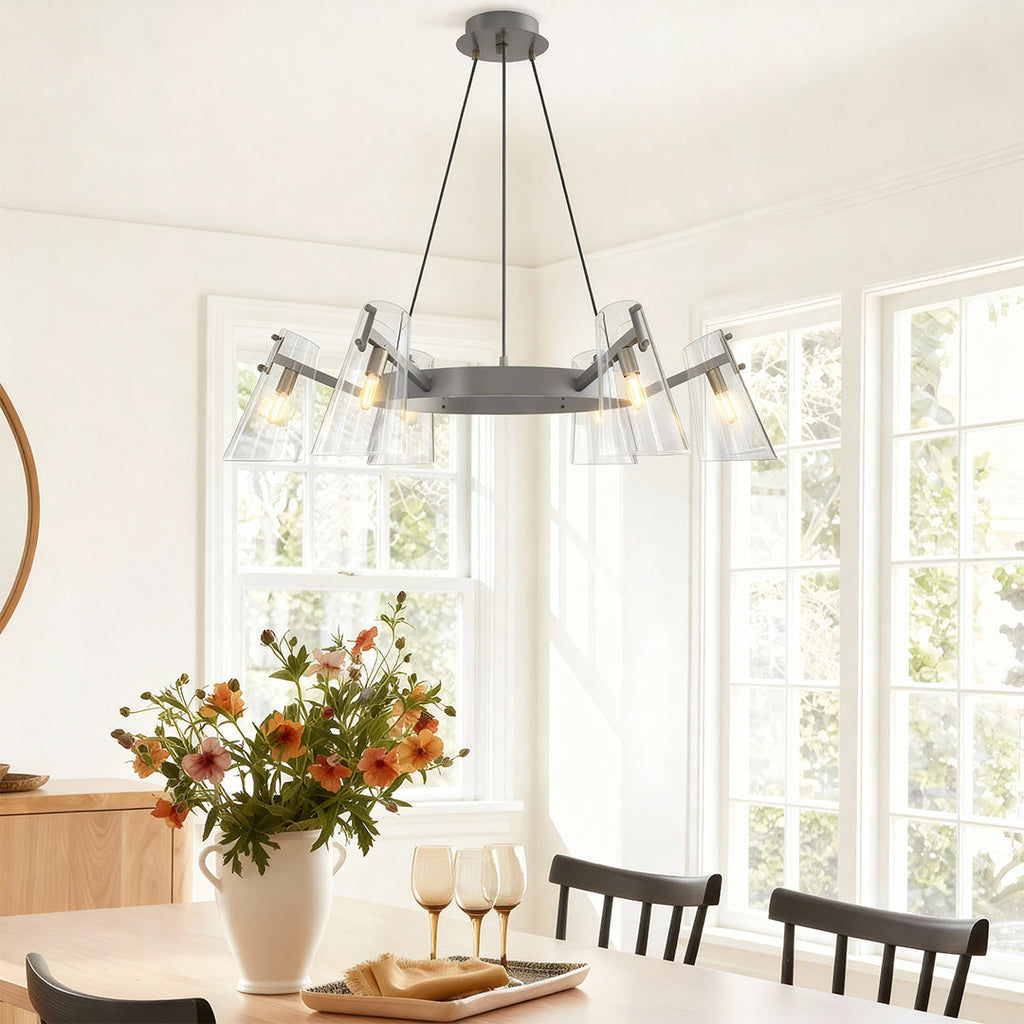 Modern Copper Ceiling Light Chandelier - Simple Elegance