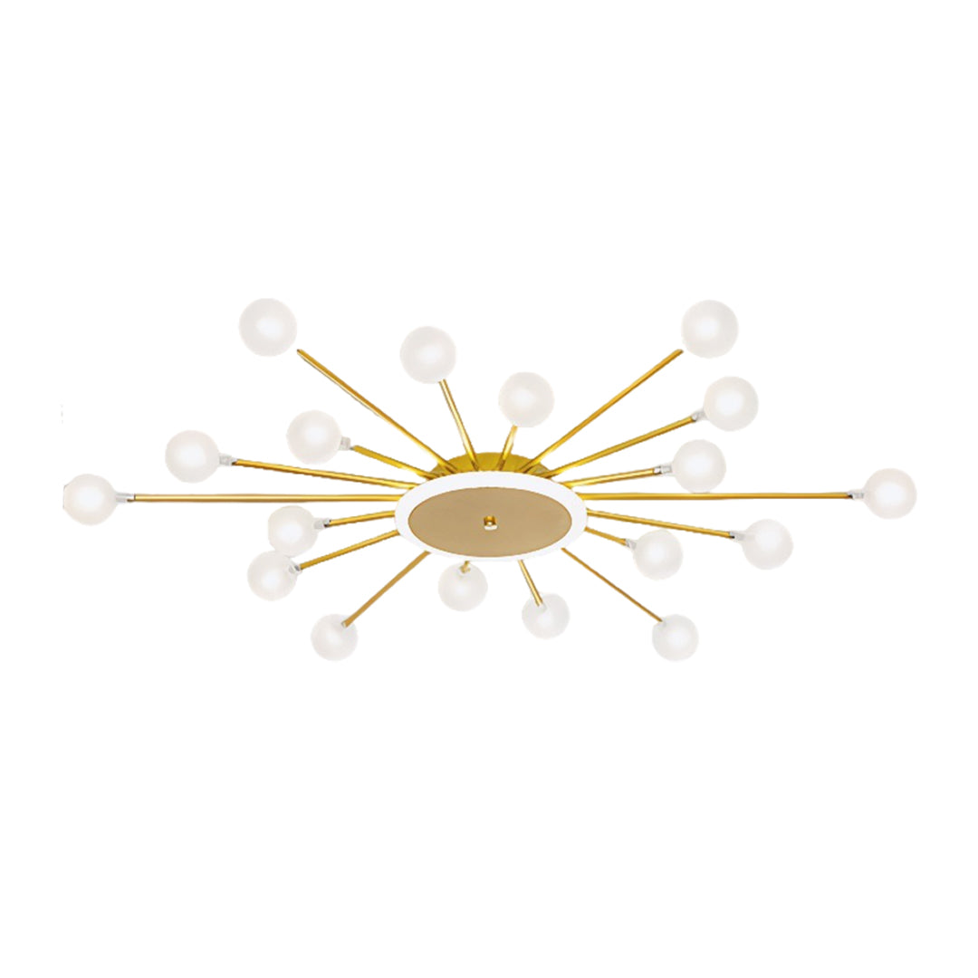 Glass Flush Mount Light - Minimalist Sputnik Luxury Ceiling Fixture