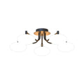 Modern LED Glass Flush Mount Ceiling Light - Creative Lighting Fixture