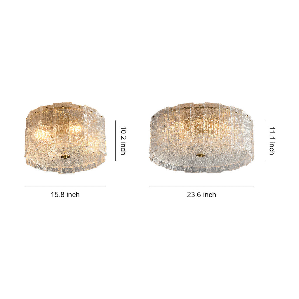Luxury Copper Flush Mount Ceiling Light Fixture