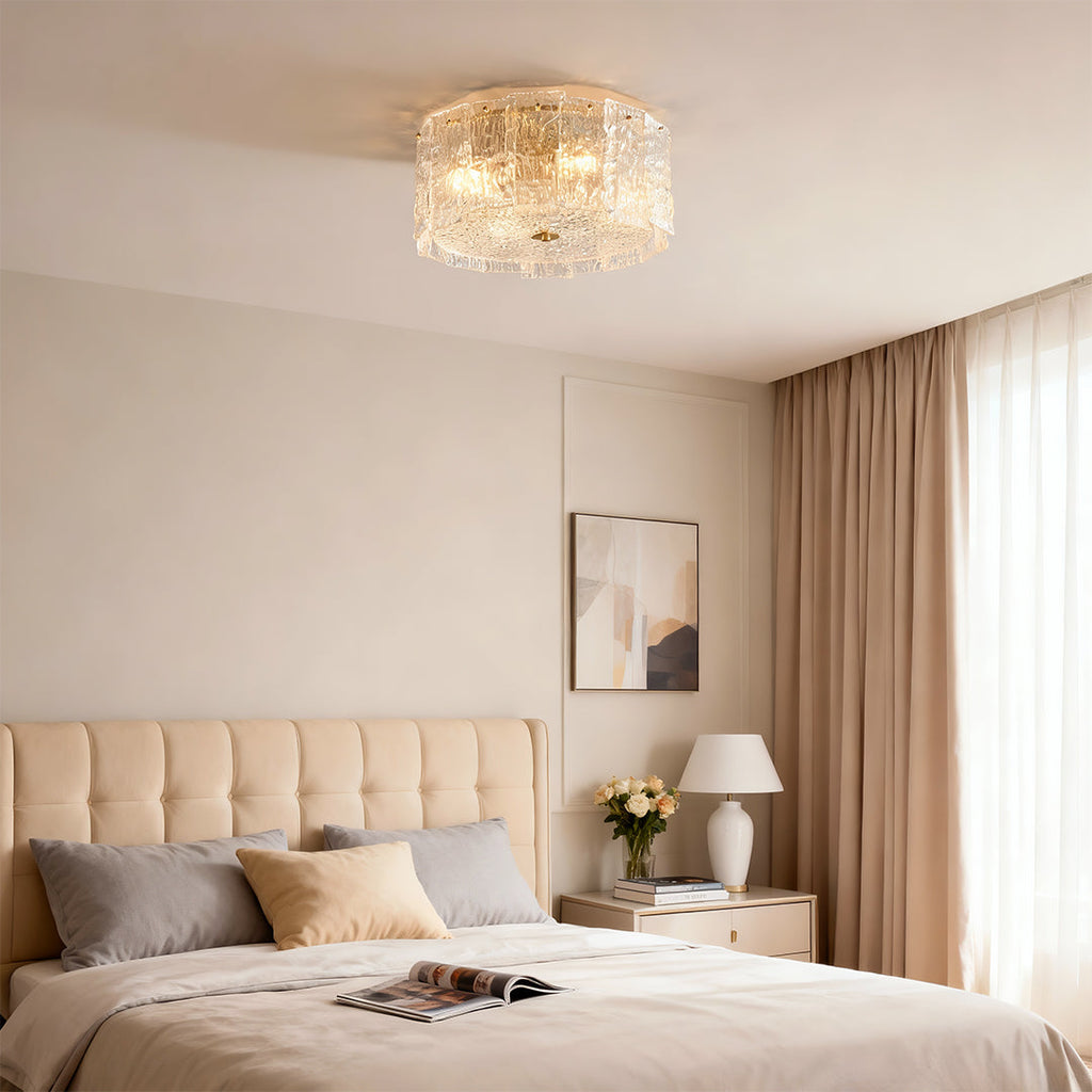 Luxury Copper Flush Mount Ceiling Light Fixture