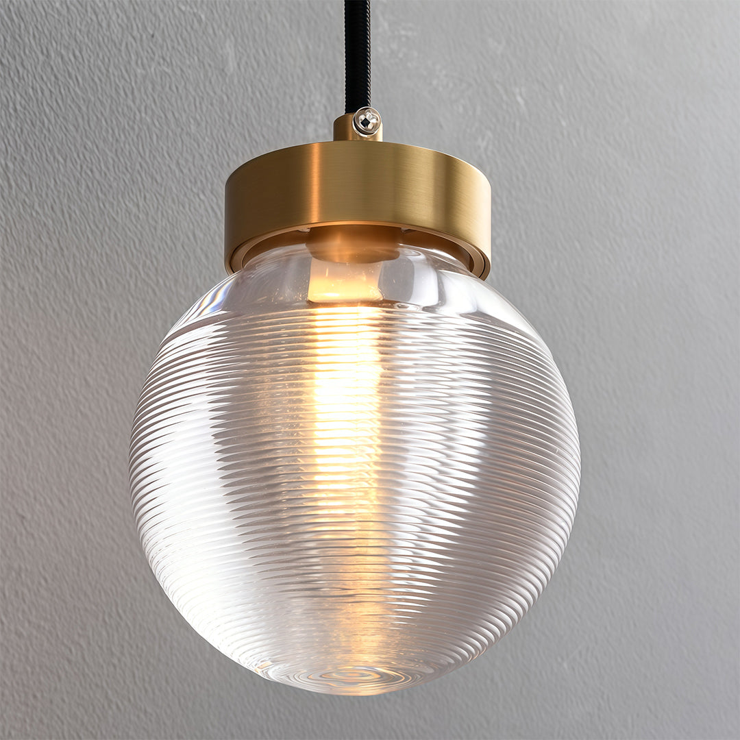 Modern Copper Chandelier Luxury Glass Ceiling Light