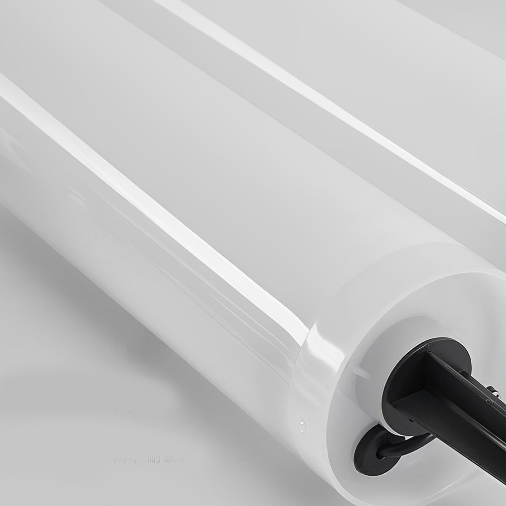Modern Waterproof Solar Lawn Light - Cylindrical White Lamp Post
