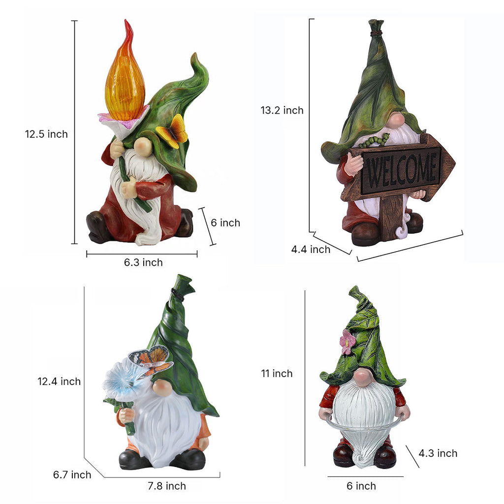 Solar Gnomes Garden Lights Mini Landscape Lamp Welcome Decor