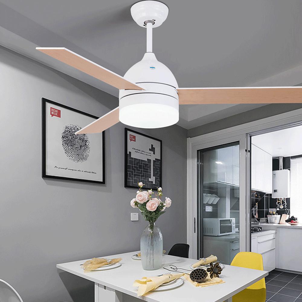 Electroplated Metal Acrylic LED Nordic Ceiling Fan with Lights