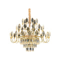 Crystal LED Chandelier - French Luxury Gold Ceiling Light