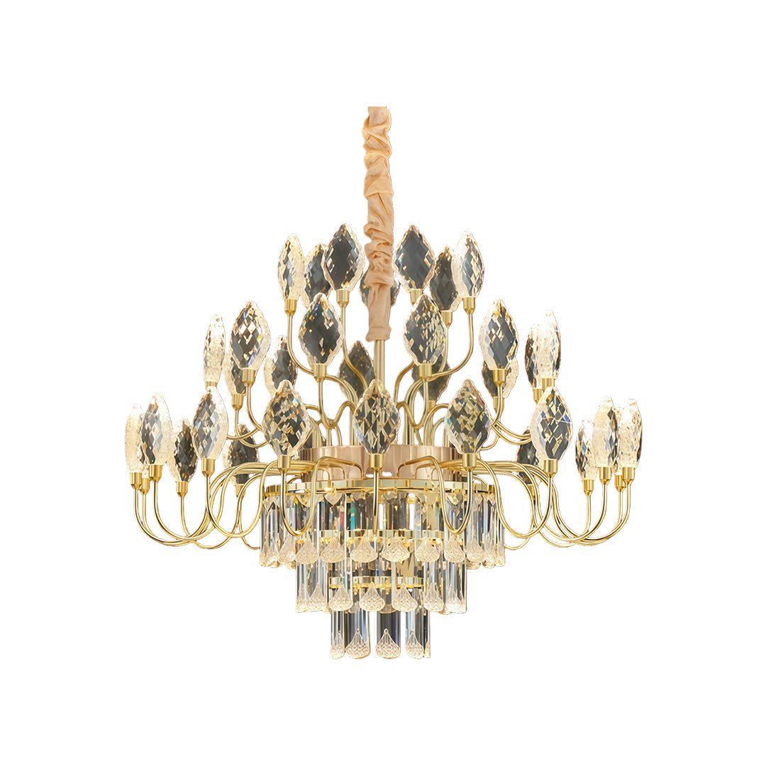 Crystal LED Chandelier - French Luxury Gold Ceiling Light