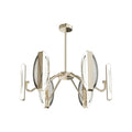 Gold Chandelier Modern Acrylic Ceiling Light - Minimalist Design