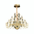 Gold LED Chandelier French Luxury Crystal Ceiling Light