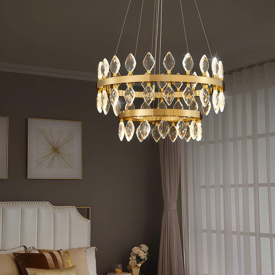 Crystorama Italian Luxury Chandelier, Elegant Ceiling Light Fixture, Classic Design, Ornate Crystal Accents, Vintage Style, Home Décor Lighting, Dining Room Statement Piece