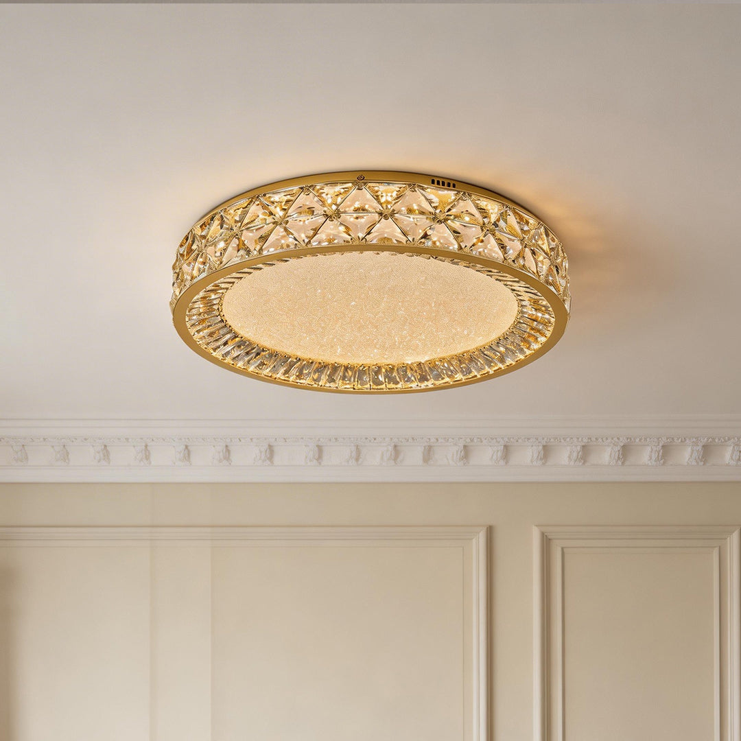 Luxury Crystal Flush Mount Ceiling Light | Decorative Lighting Fixture