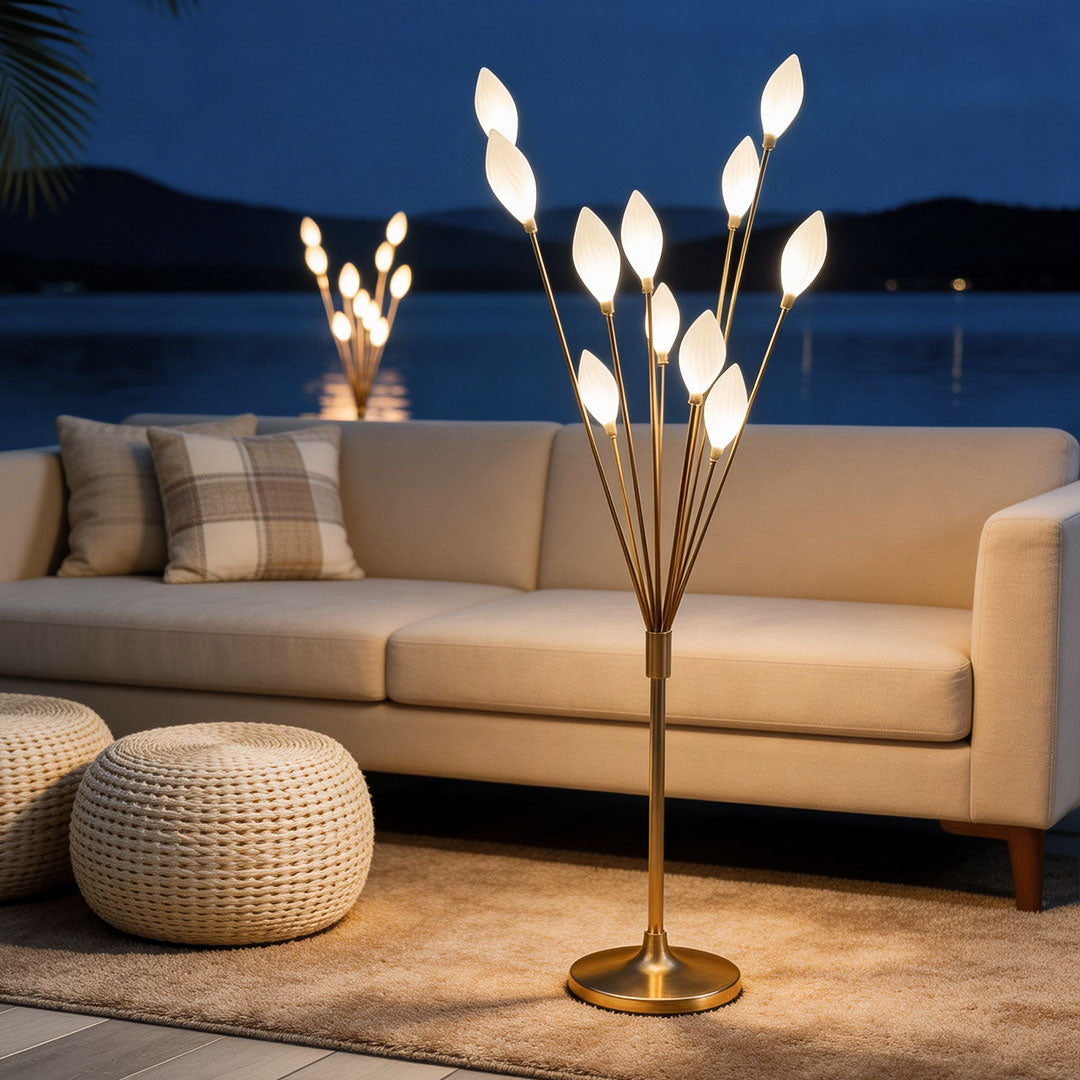 6 PCS Olive Fruit Iron Floor Lamps Wedding Decor Prop Lights