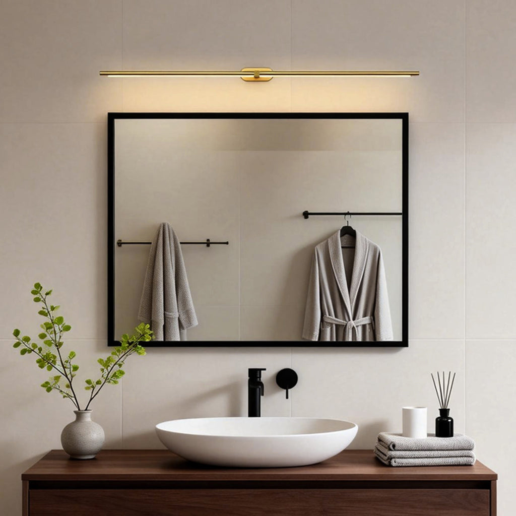 Modern Bathroom Vanity Light Strip - Adjustable Metal Cylinder Light Fixture for Contemporary Decor, Wall Mounted Vanity Lighting, LED Light Bar for Bathrooms, Elegant Design, Energy Efficient, Ideal for Home Renovation