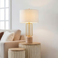 Geometric Metal Cage LED Table Lamp - Nordic Style Eye-Care Light