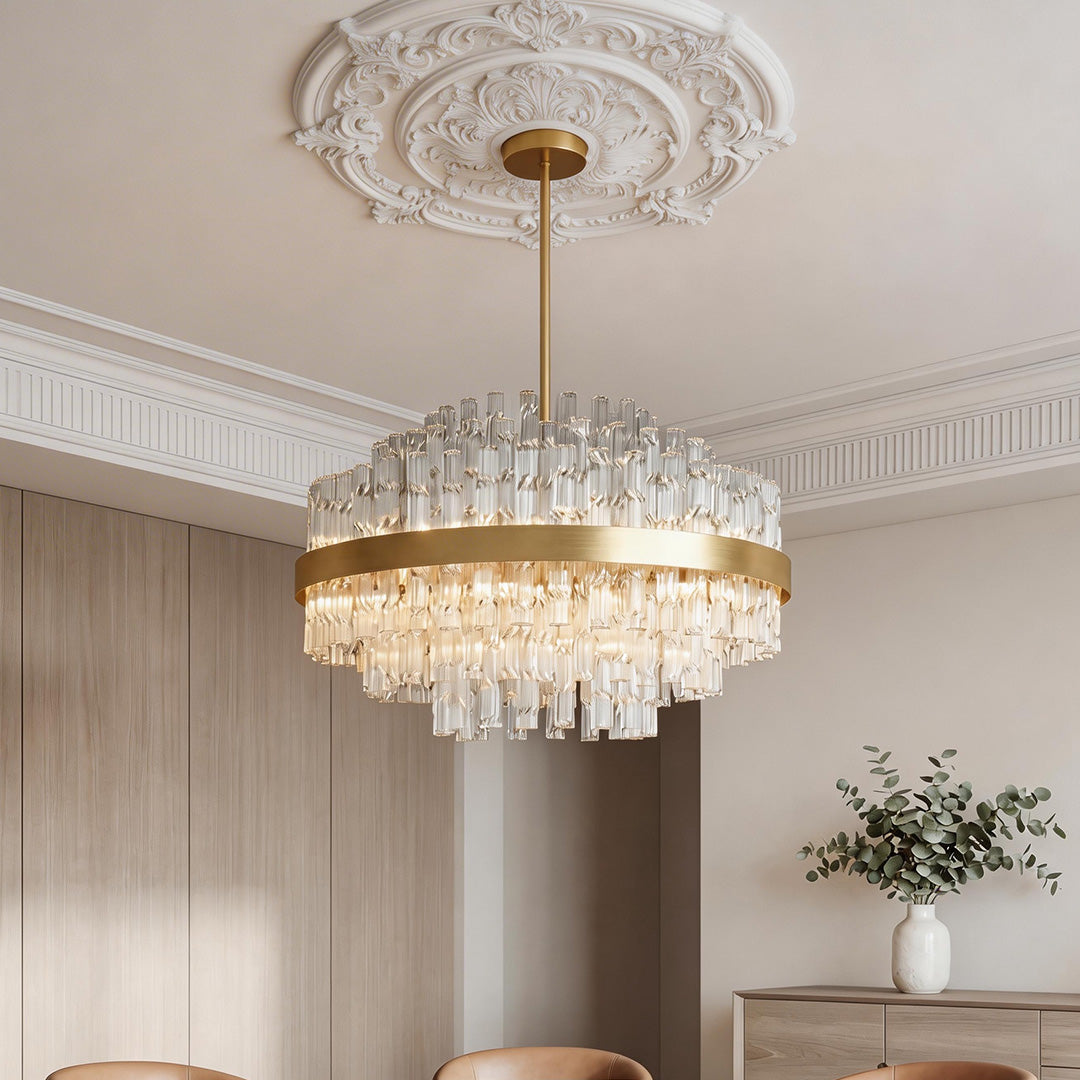 Industrial Modern Copper Chandelier - Luxury Ceiling Light Fixture