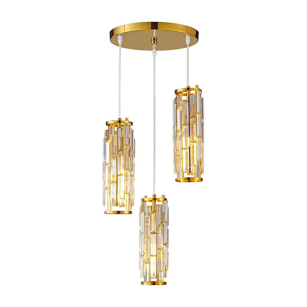 Mini Crystal Island Pendant Light - Creative Art Ceiling Fixture for Modern Spaces