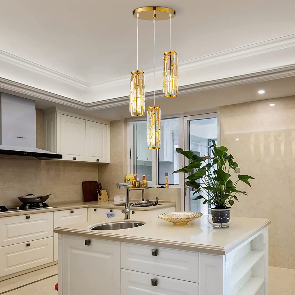 Mini Crystal Pendant Light - Creative Art Island Ceiling Fixture