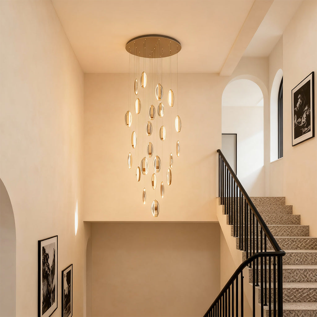 Gold Modern Möbius Chandelier Luxury Ceiling Light