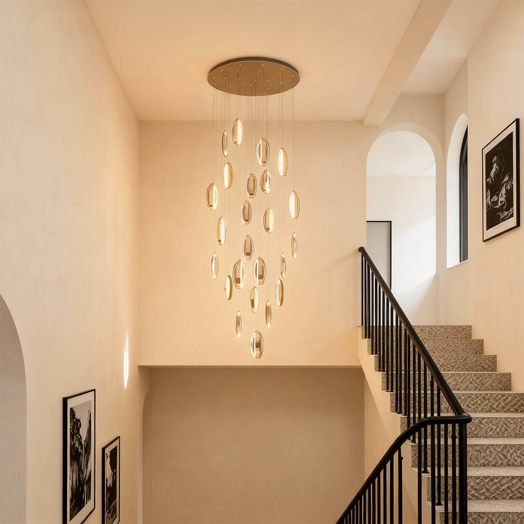 Gold Modern Möbius Chandelier Luxury Ceiling Light