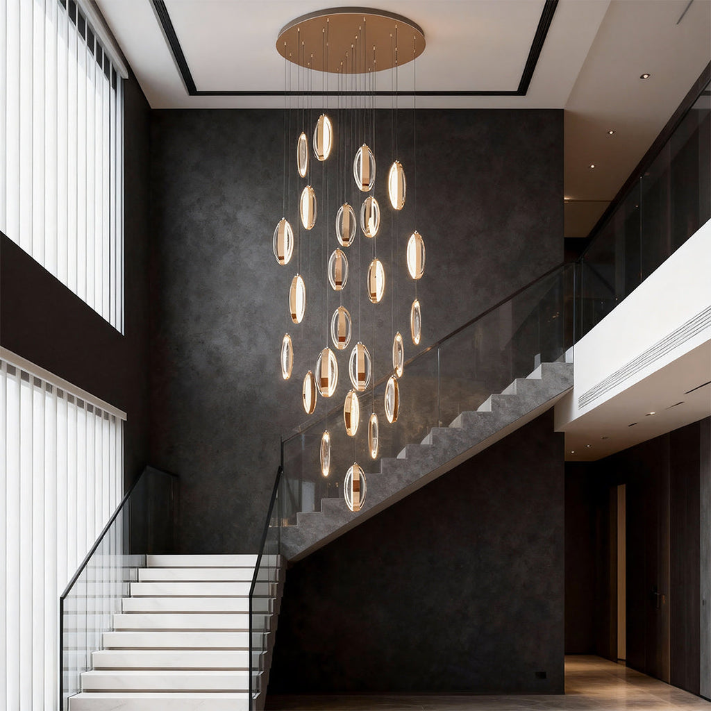 Gold Modern Möbius Chandelier Luxury Ceiling Light