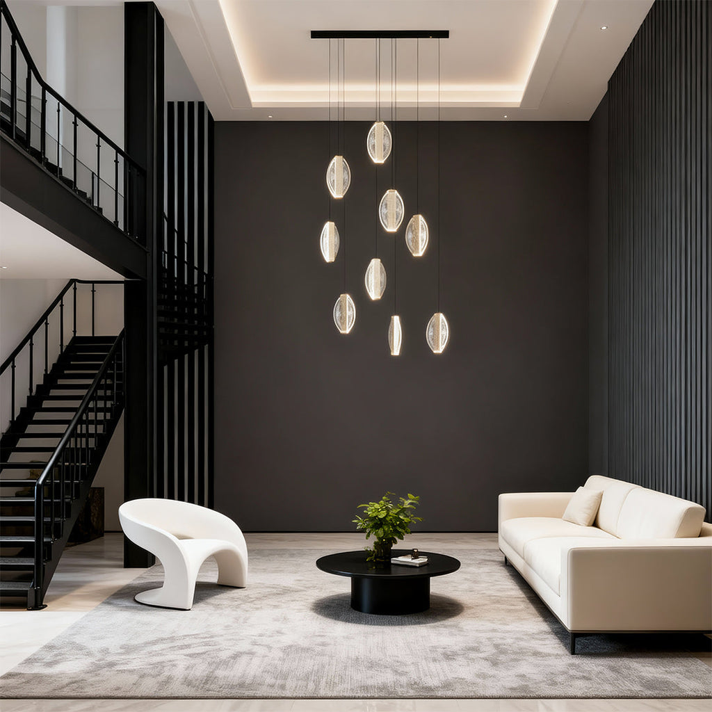 Gold Modern Möbius Chandelier Luxury Ceiling Light