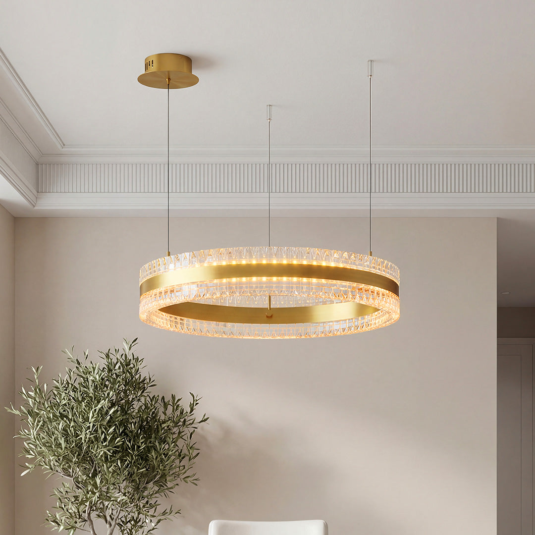 Modern Circular Minimalist Luxury Chandelier Ceiling Light