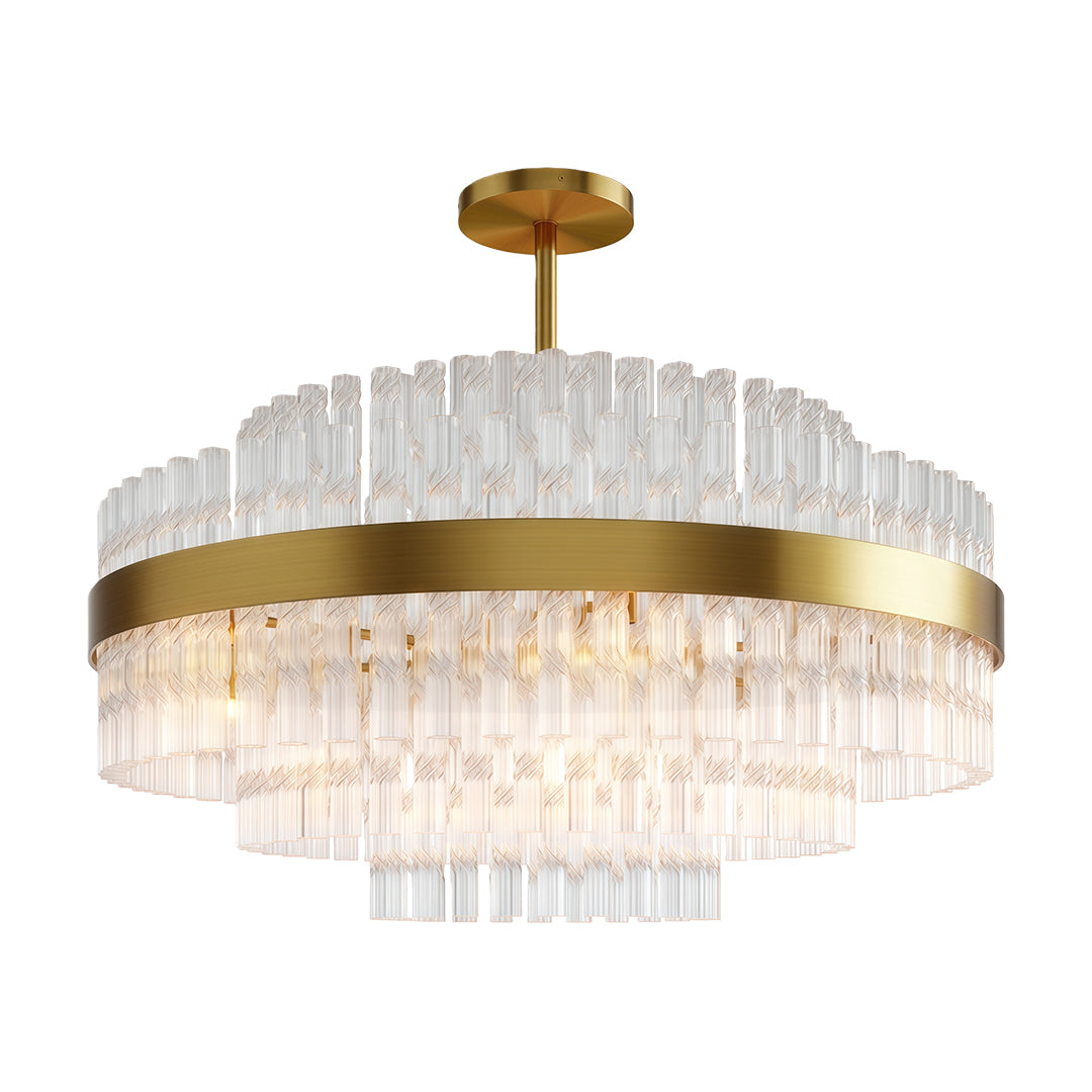 Industrial Modern Copper Chandelier - Luxury Ceiling Light Fixture