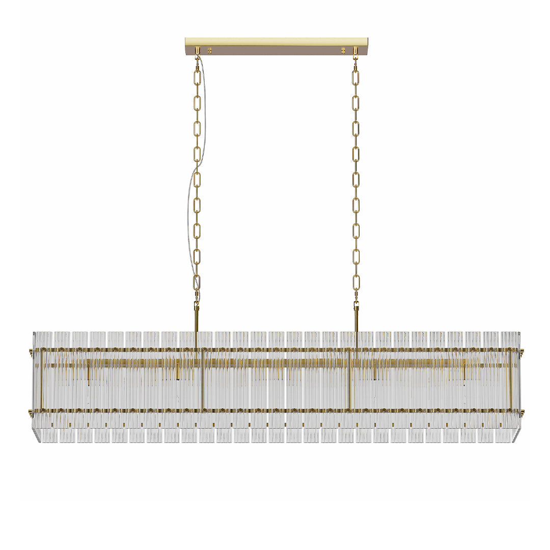 Luxury Iron Glass Lamp Shade Chandelier Ceiling Light