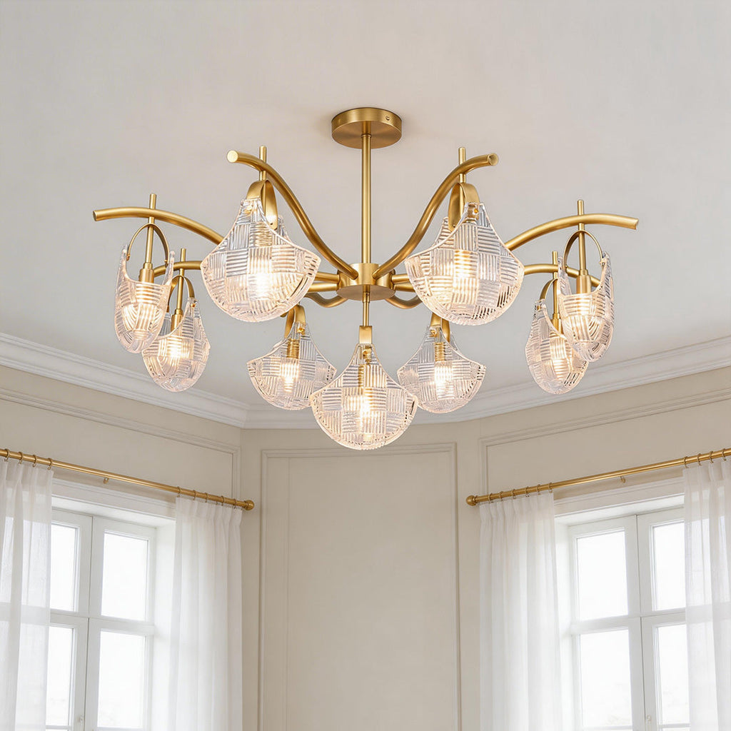 Shell Chandelier Light - Modern Luxury Ceiling Fixture, Creative Design, Elegant Home Lighting