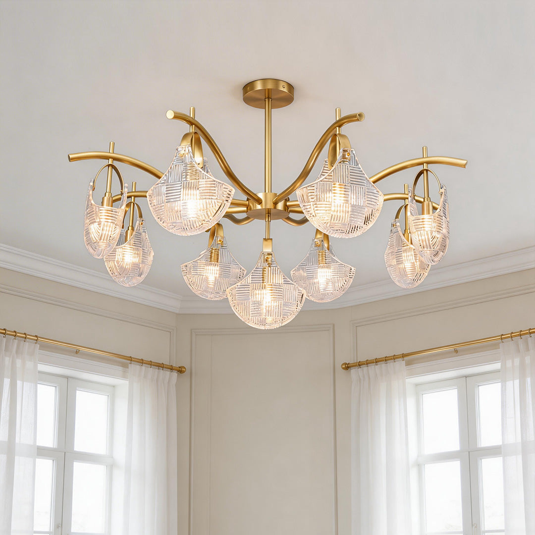 Shell Chandelier Light - Modern Luxury Ceiling Fixture, Creative Design, Elegant Home Lighting