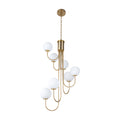 Spiral Globe Chandelier - Elegant French Ceiling Light Fixture