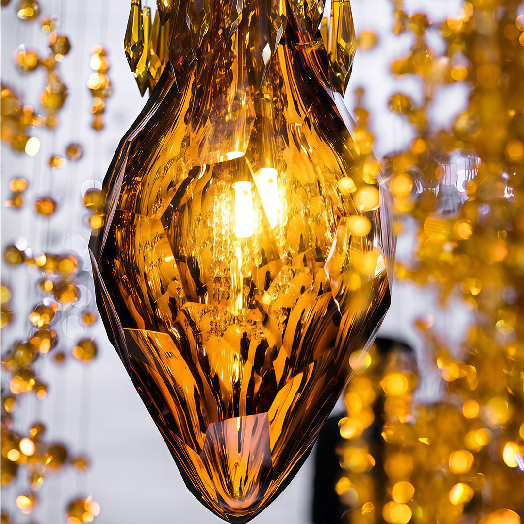 Stairway Crystal Chandelier Light Ceiling Fixture