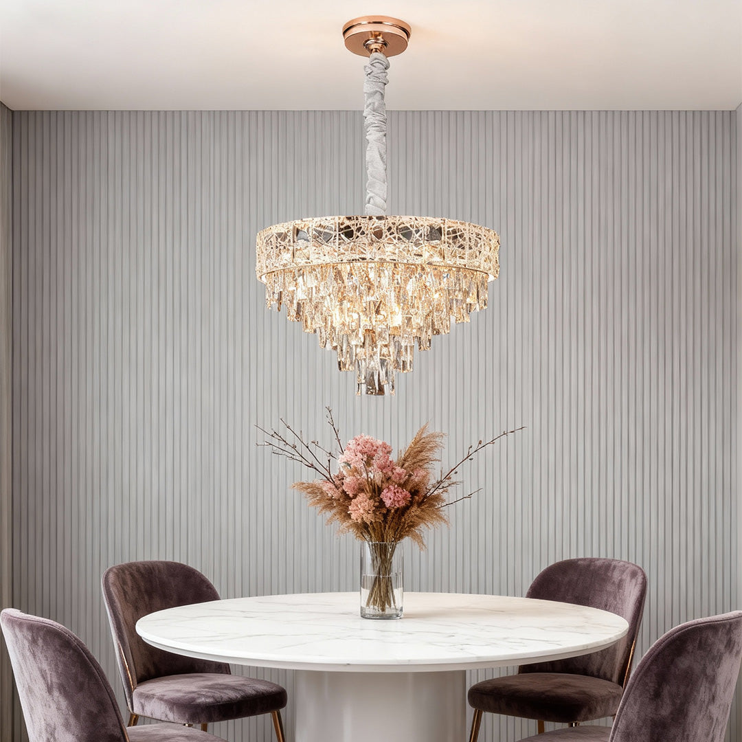 Luxury European Crystal Chandelier Ceiling Light - Elegant Home Decor