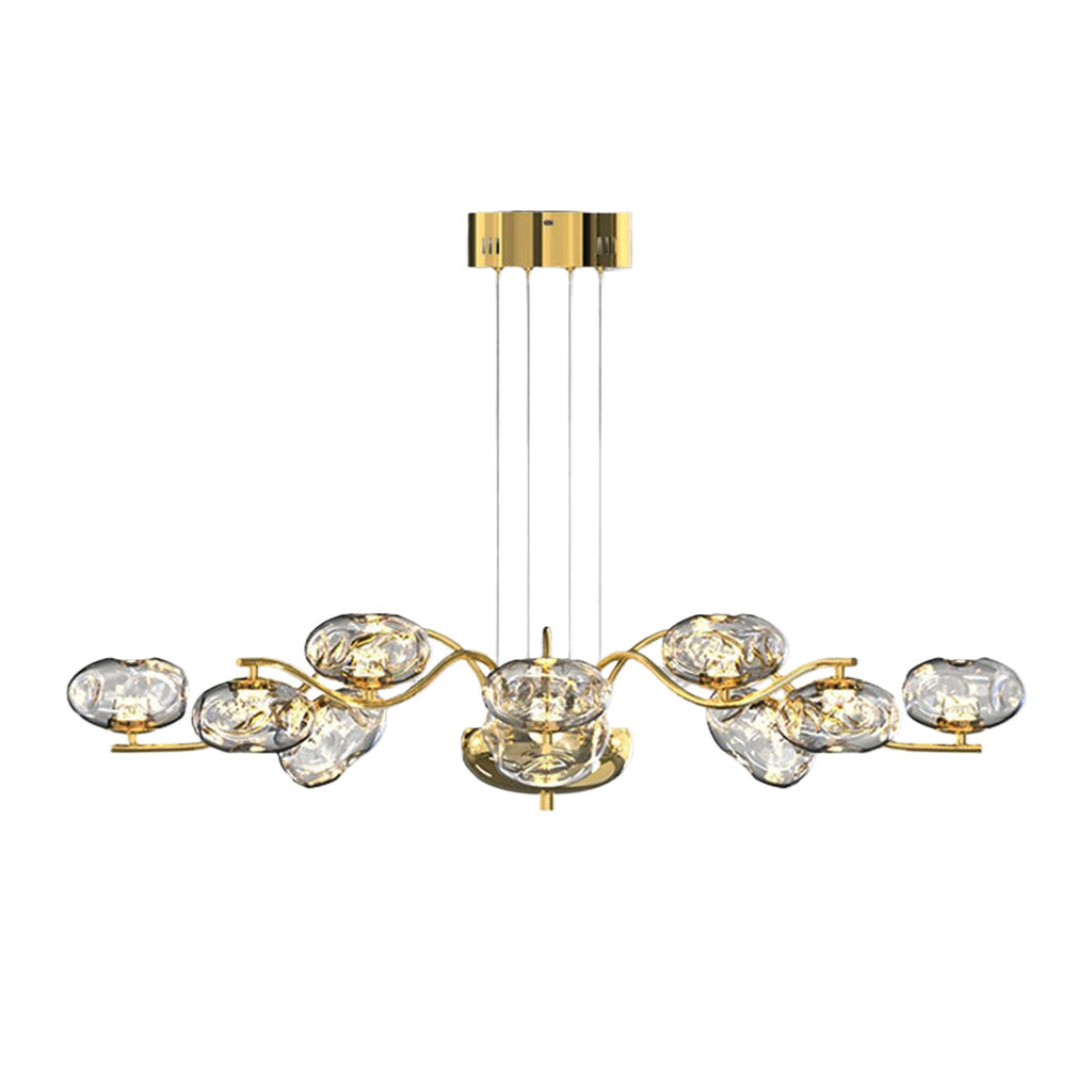Modern Full Spectrum LED Chandelier - Magic Bean Glass Light