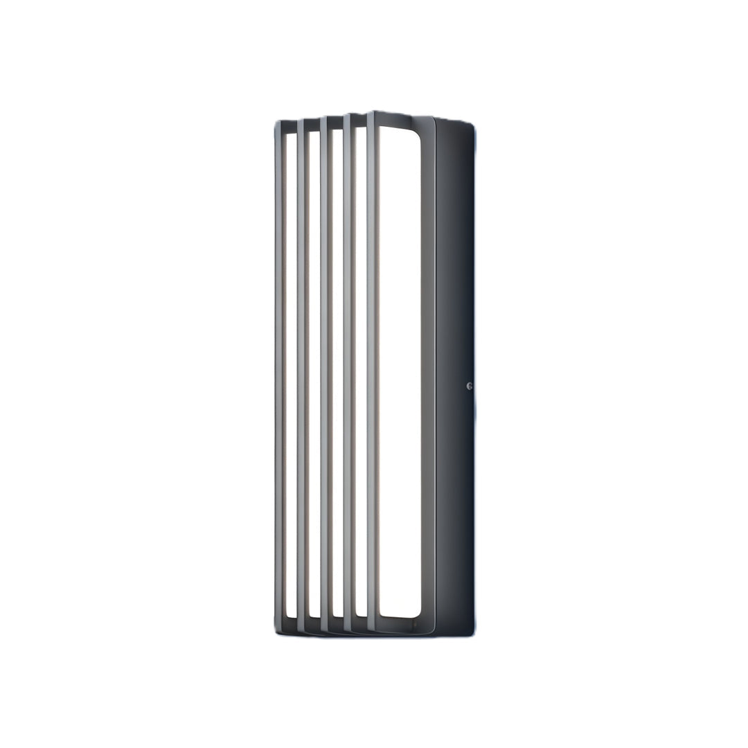 Wall-Mounted Waterproof Black Linear Outdoor Light