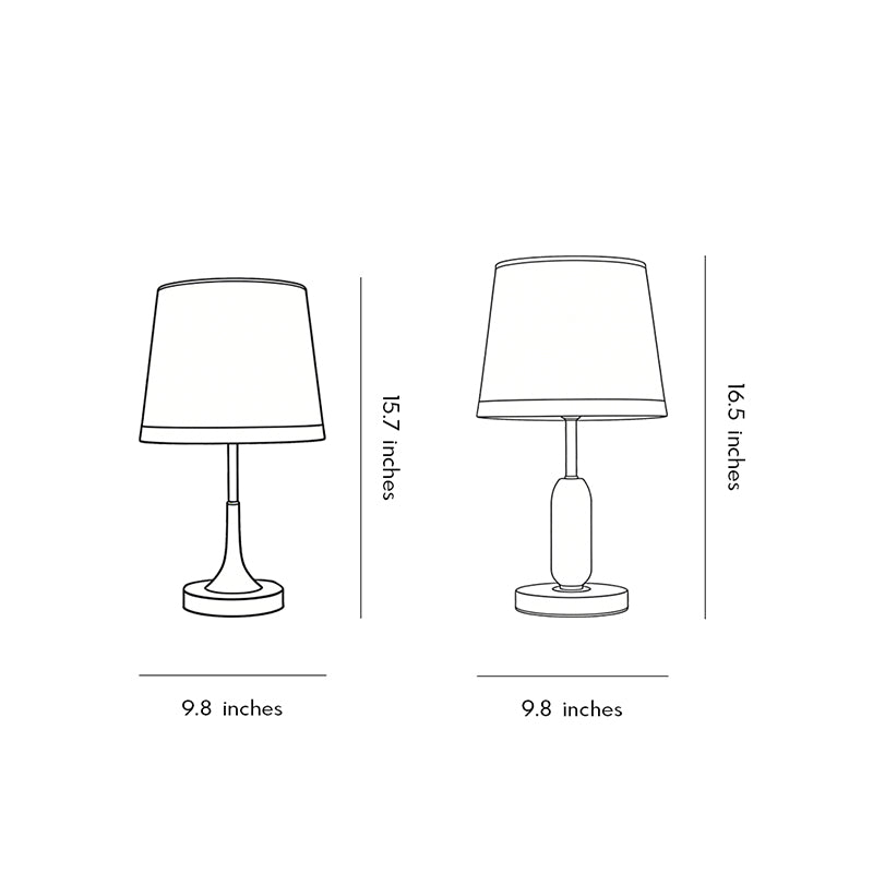 Gold White Modern Table Lamp - Iron and Fabric Design 

Illuminate your space with this stylish gold and white table lamp. Crafted from durable iron and soft fabric, this modern lamp complements any decor. Ideal for bedrooms, living rooms, or office space