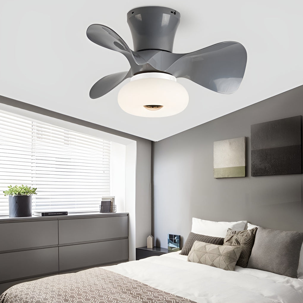 Macaron Ceiling Fan with LED Light - Modern Home Decor, Stylish Ceiling Fan, Energy-Efficient Lighting, Ceiling Fan for Living Room