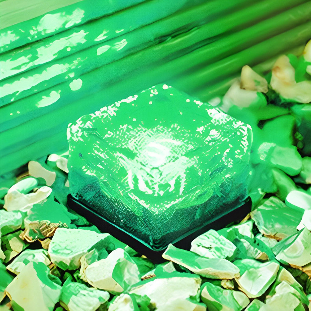 Outdoor Solar Step Lights - Intelligent Ice Cube Design, Modern LED Lighting