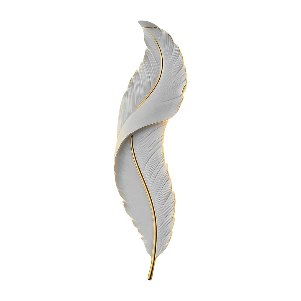 Feather Wall Light Modern Luxury LED Resin Corridor Lamp
