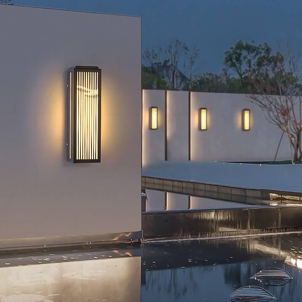 Grille Wall Light Waterproof Slim Design Outdoor Lamp