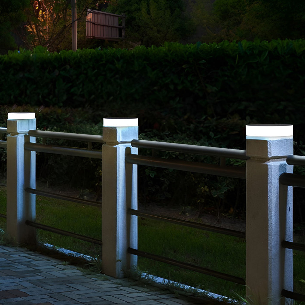 Elegant LED Solar Landscape Disc Lights - Outdoor Ground Lighting for Pathways & Gardens